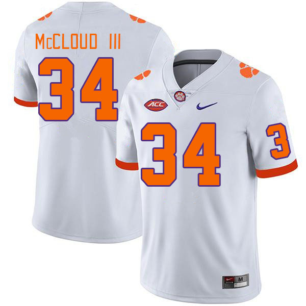 Clemson Tigers #34 Ray-Ray McCloud III College Football Jerseys Stitched Sale-White